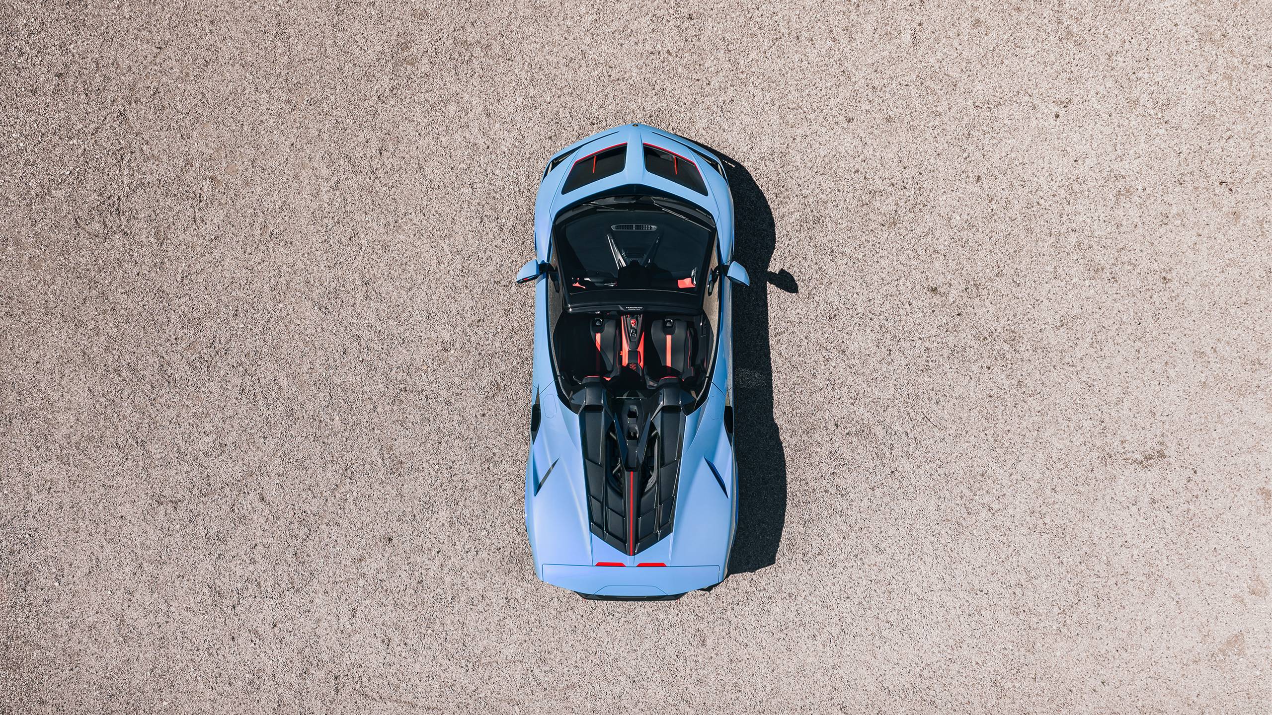 Lamborghini Fenomeno Roadster 2027 ohjaamo ja istuimet