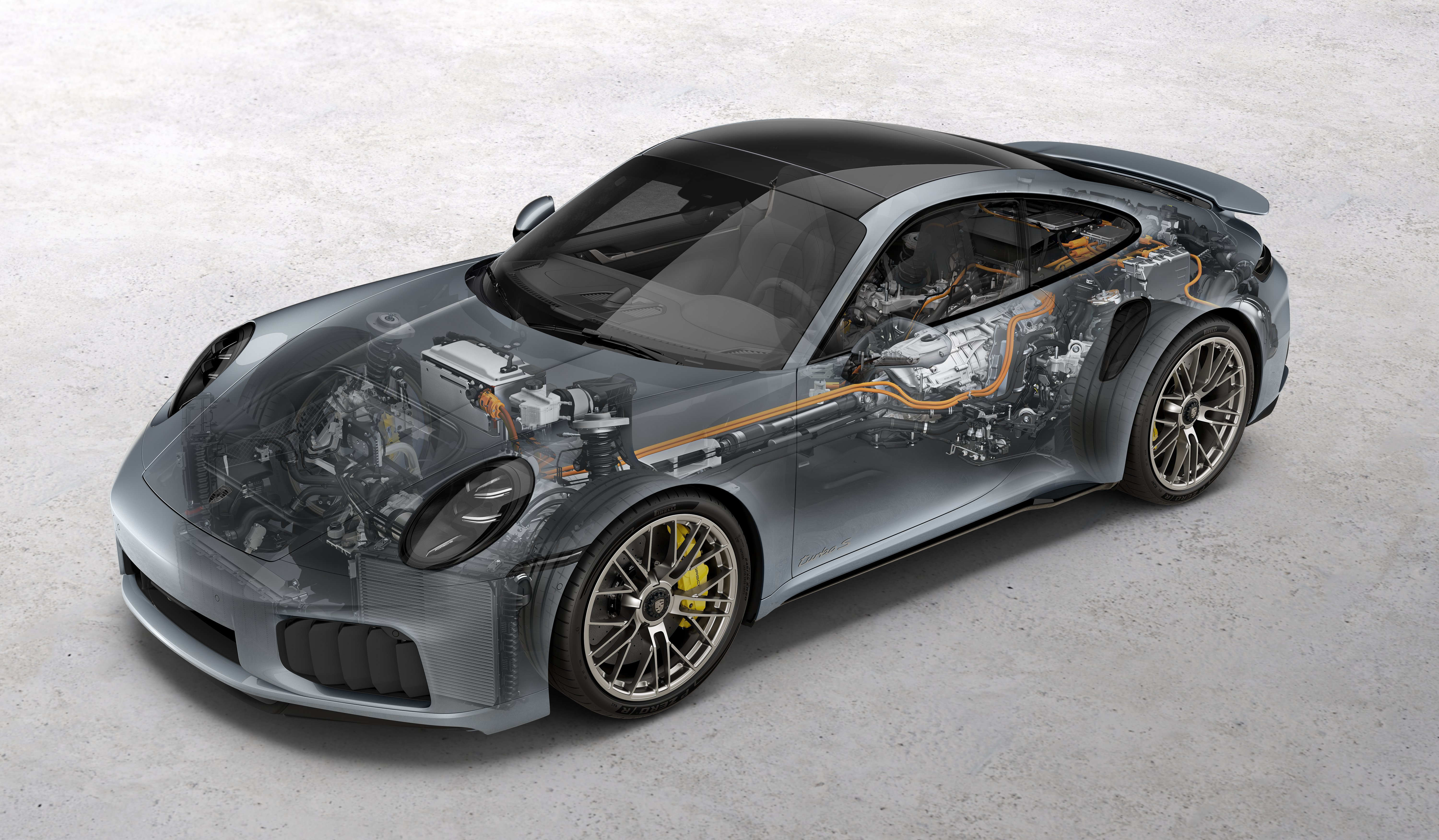 Porsche 911 Turbo S T-Hybrid-voimanlähde