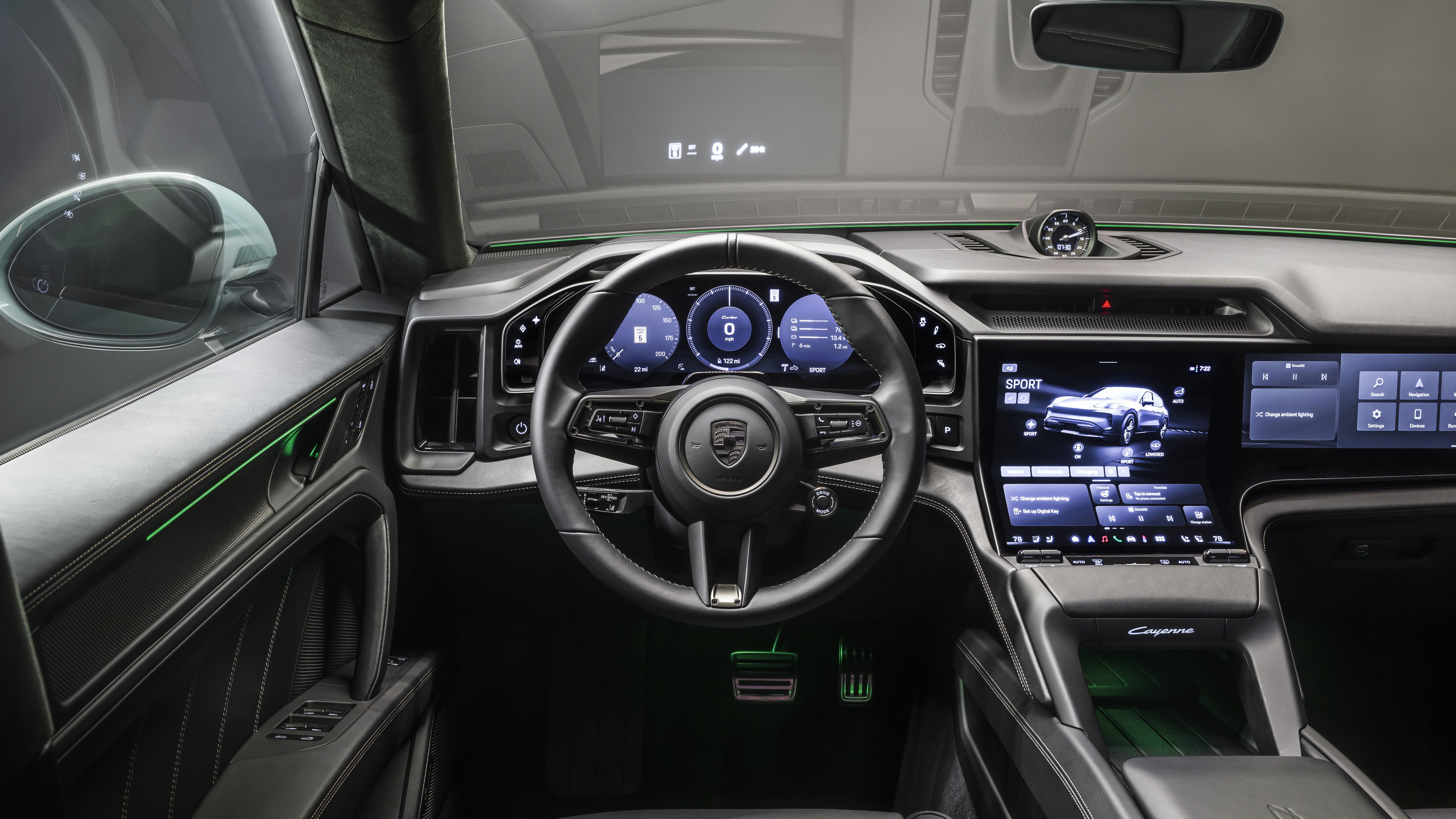 Porsche Cayenne Turbo Electric, sisätila